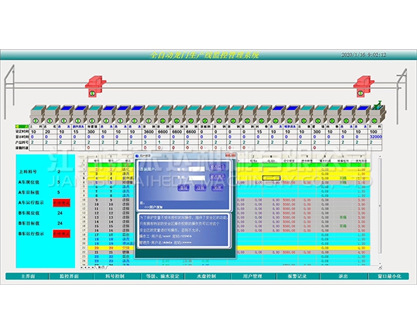 佛山全自动龙门生产线监控管理系统